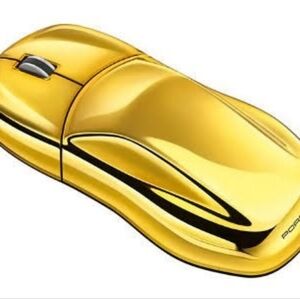 NEW!! Porsche Design Gold Wireless Mouse